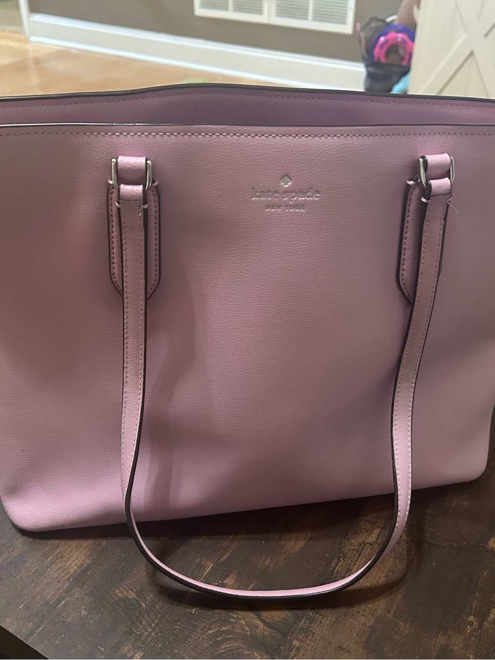 kate spade Pink Leather Tote with Double Straps